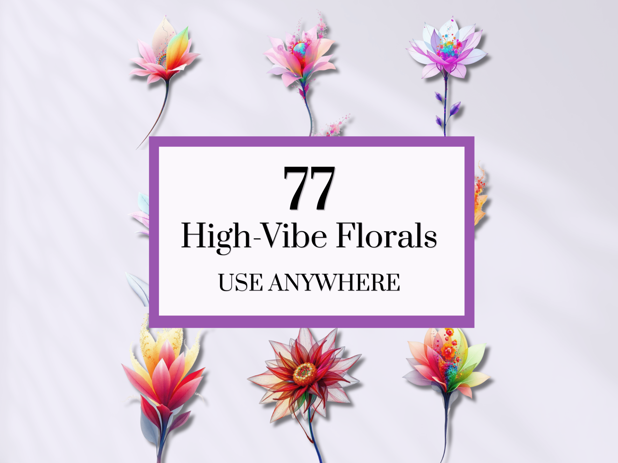77 High-Vibe Florals image pack